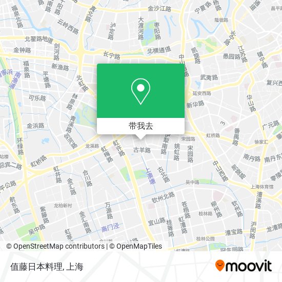 值藤日本料理地图