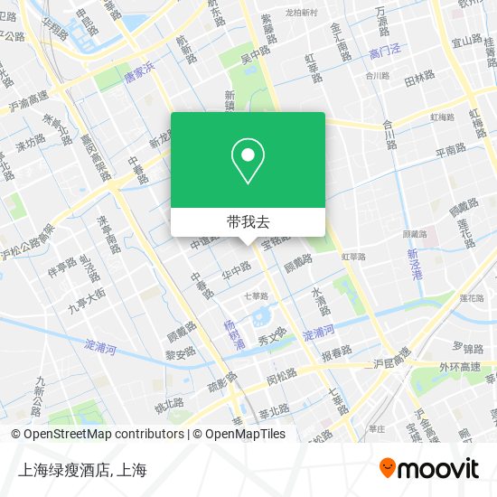 上海绿瘦酒店地图