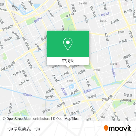 上海绿瘦酒店地图