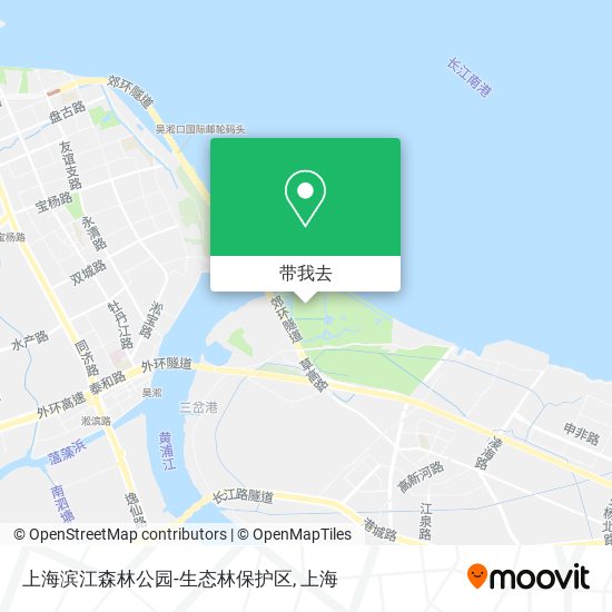 上海滨江森林公园-生态林保护区地图