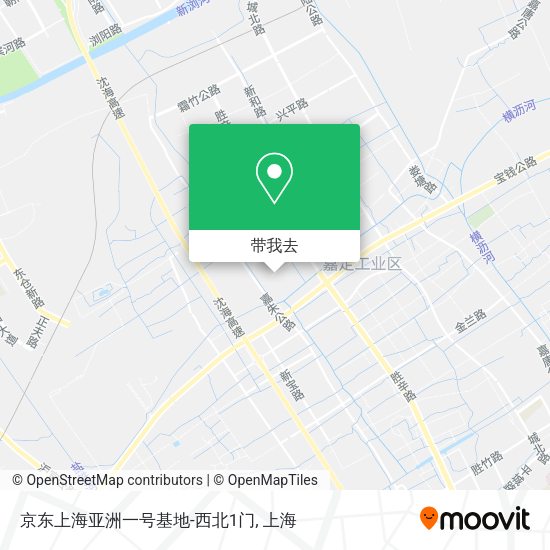 京东上海亚洲一号基地-西北1门地图