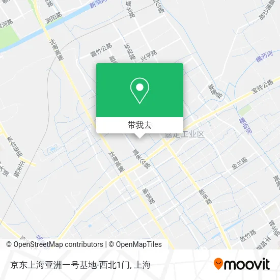 京东上海亚洲一号基地-西北1门地图