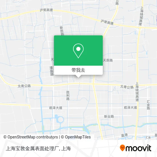 上海宝敦金属表面处理厂地图