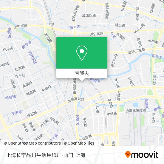 上海长宁品川生活用纸厂-西门地图