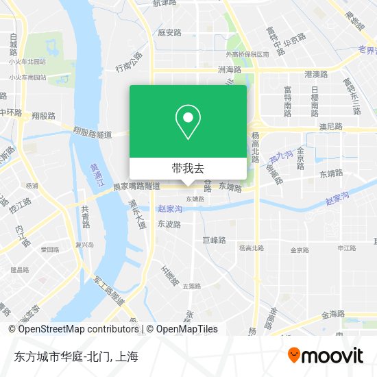 东方城市华庭-北门地图
