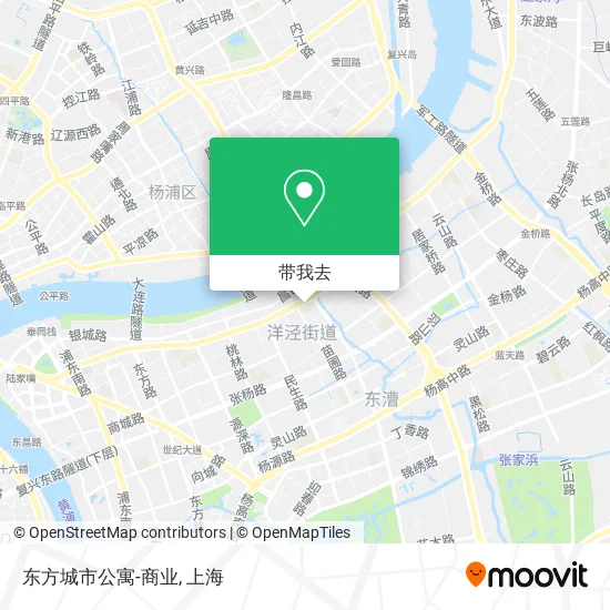 东方城市公寓-商业地图