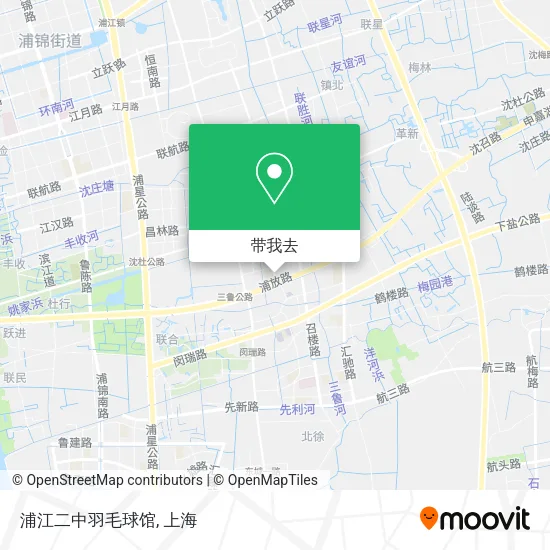 浦江二中羽毛球馆地图