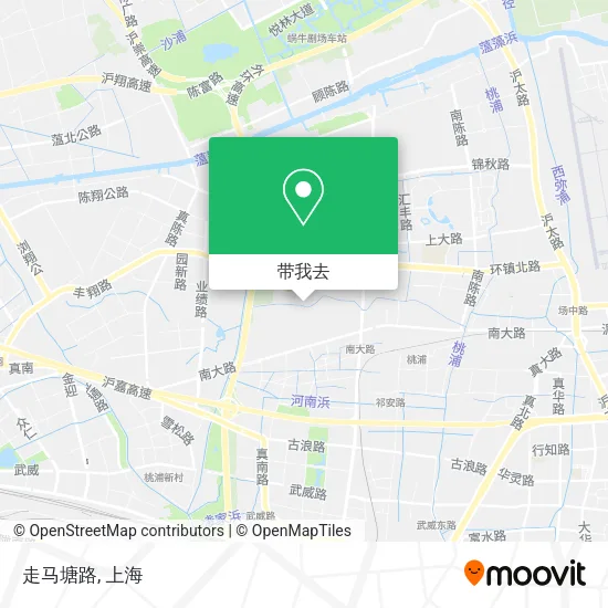 走马塘路地图