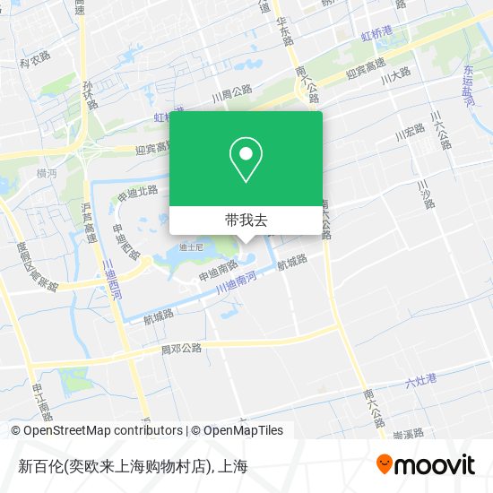 新百伦(奕欧来上海购物村店)地图