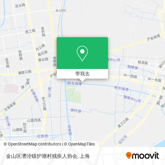 金山区漕泾镇护塘村残疾人协会地图