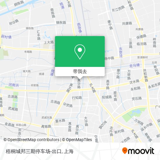 梧桐城邦三期停车场-出口地图