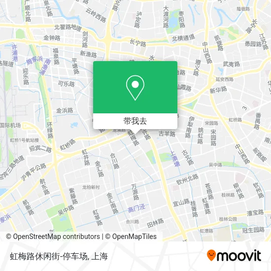 虹梅路休闲街-停车场地图