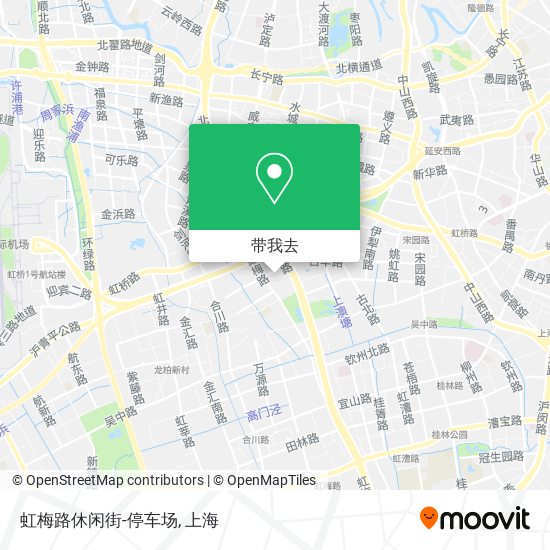 虹梅路休闲街-停车场地图