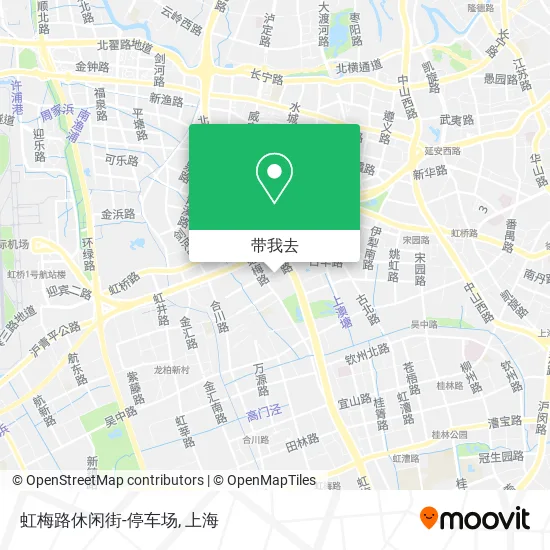 虹梅路休闲街-停车场地图