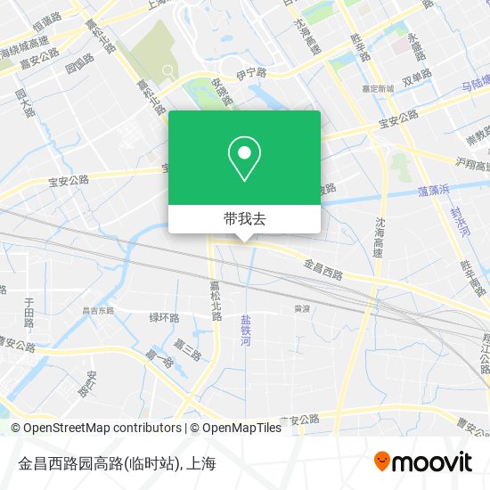 金昌西路园高路(临时站)地图