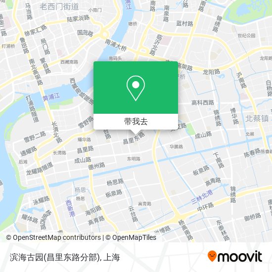 滨海古园(昌里东路分部)地图