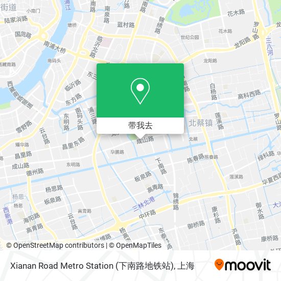 Xianan Road Metro Station (下南路地铁站)地图