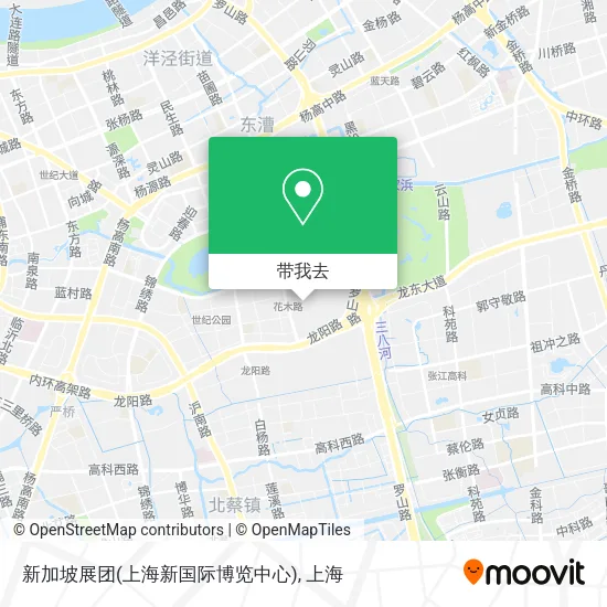 新加坡展团(上海新国际博览中心)地图