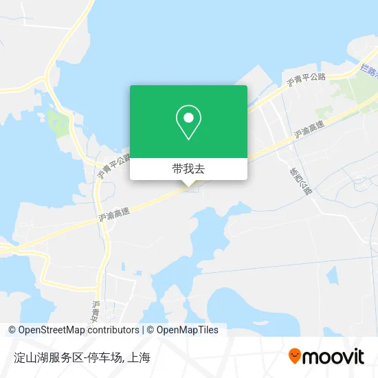 淀山湖服务区-停车场地图