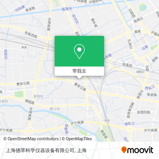 上海德莘科学仪器设备有限公司地图