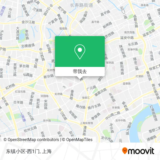 东镇小区-西1门地图