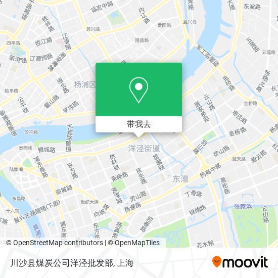 川沙县煤炭公司洋泾批发部地图