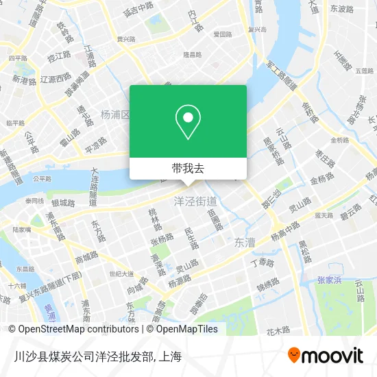 川沙县煤炭公司洋泾批发部地图