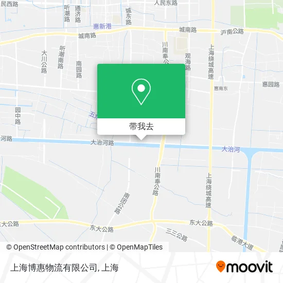 上海博惠物流有限公司地图