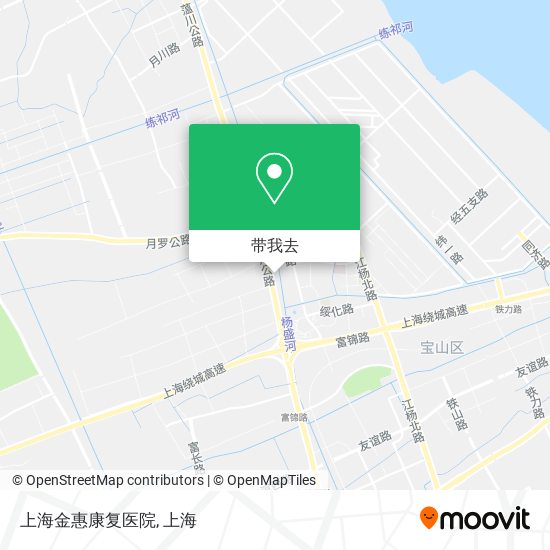 上海金惠康复医院地图