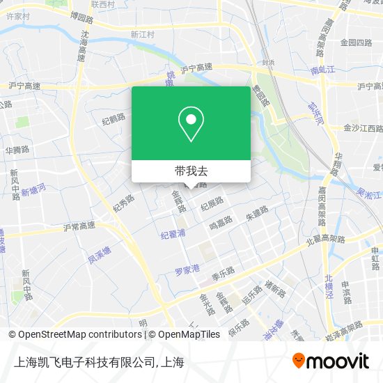 上海凯飞电子科技有限公司地图