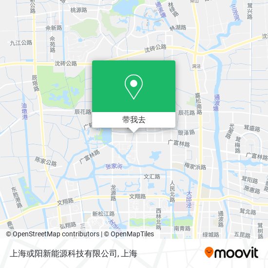 上海或阳新能源科技有限公司地图