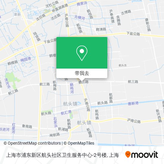 上海市浦东新区航头社区卫生服务中心-2号楼地图