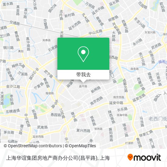 上海华谊集团房地产商办分公司(昌平路)地图