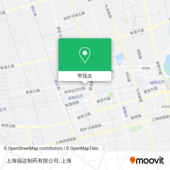 上海福达制药有限公司地图