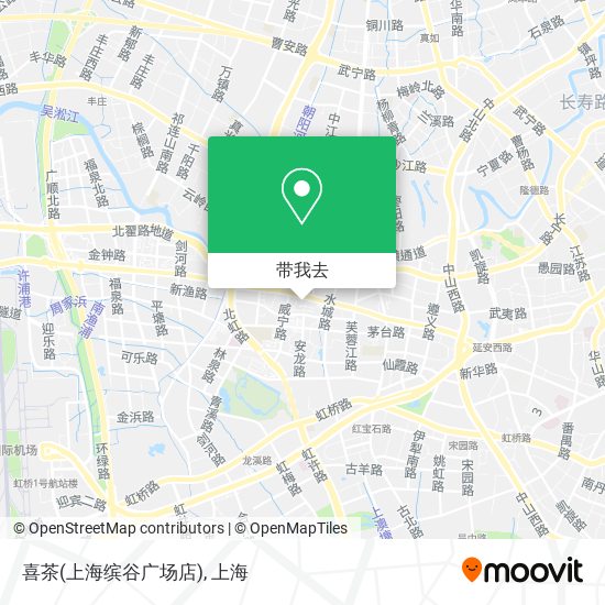 喜茶(上海缤谷广场店)地图