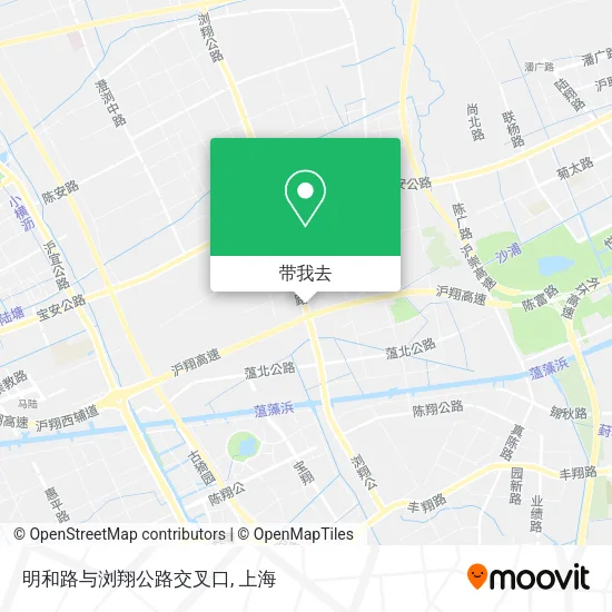 明和路与浏翔公路交叉口地图