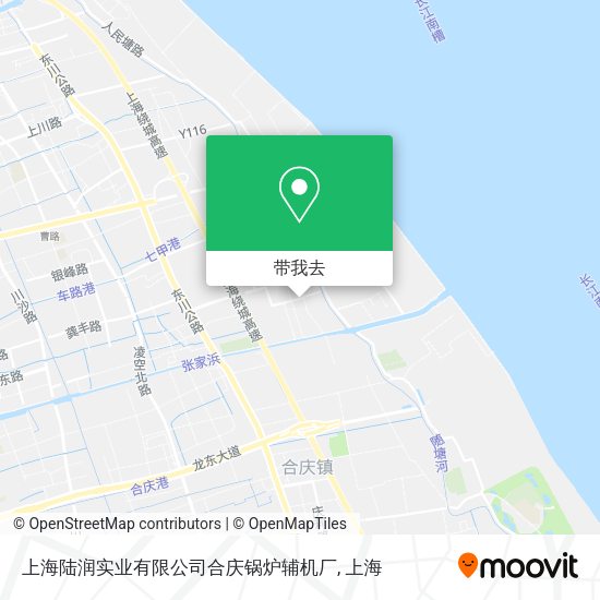上海陆润实业有限公司合庆锅炉辅机厂地图