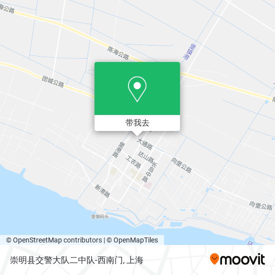 崇明县交警大队二中队-西南门地图