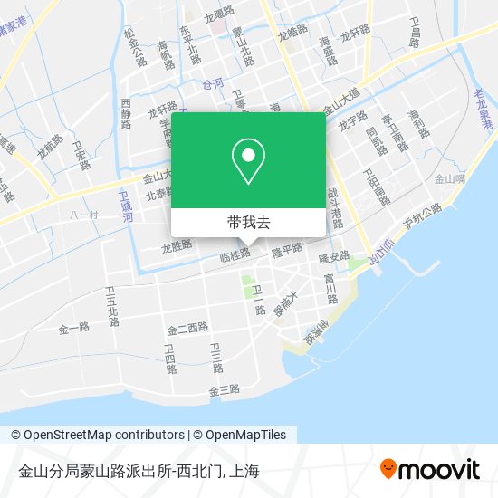 金山分局蒙山路派出所-西北门地图