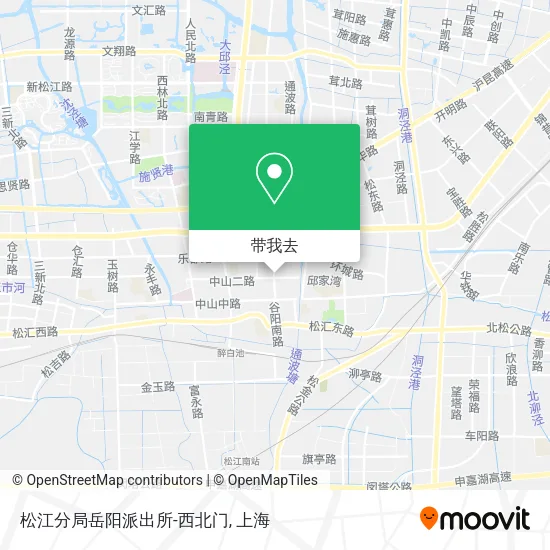 松江分局岳阳派出所-西北门地图