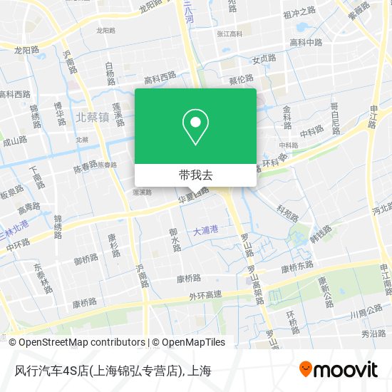风行汽车4S店(上海锦弘专营店)地图