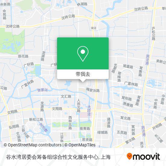 谷水湾居委会筹备组综合性文化服务中心地图