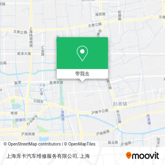 上海库卡汽车维修服务有限公司地图