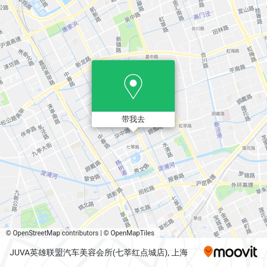 JUVA英雄联盟汽车美容会所(七莘红点城店)地图