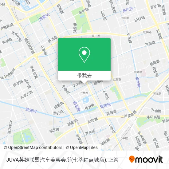 JUVA英雄联盟汽车美容会所(七莘红点城店)地图