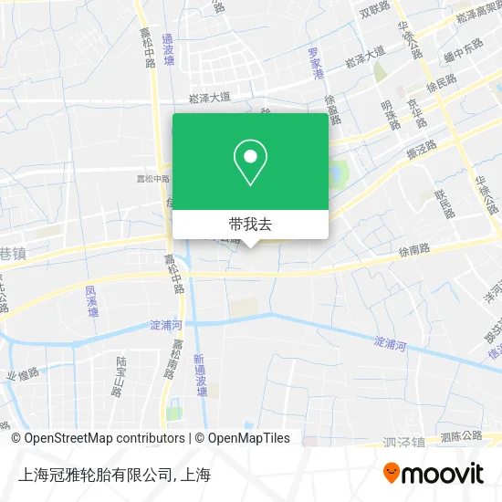 上海冠雅轮胎有限公司地图
