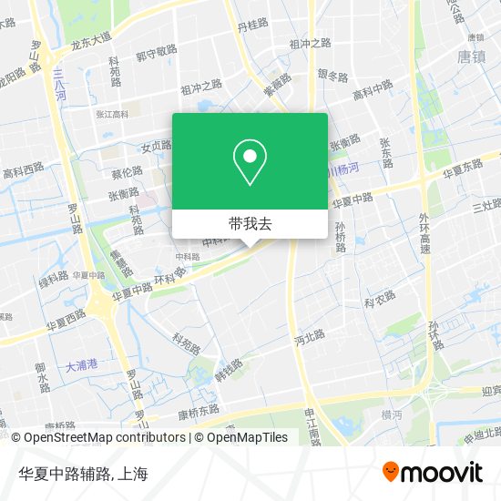华夏中路辅路地图