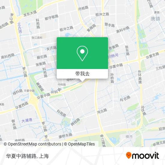 华夏中路辅路地图