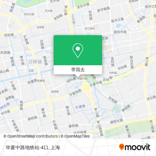 华夏中路地铁站-4口地图