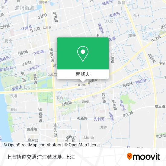 上海轨道交通浦江镇基地地图